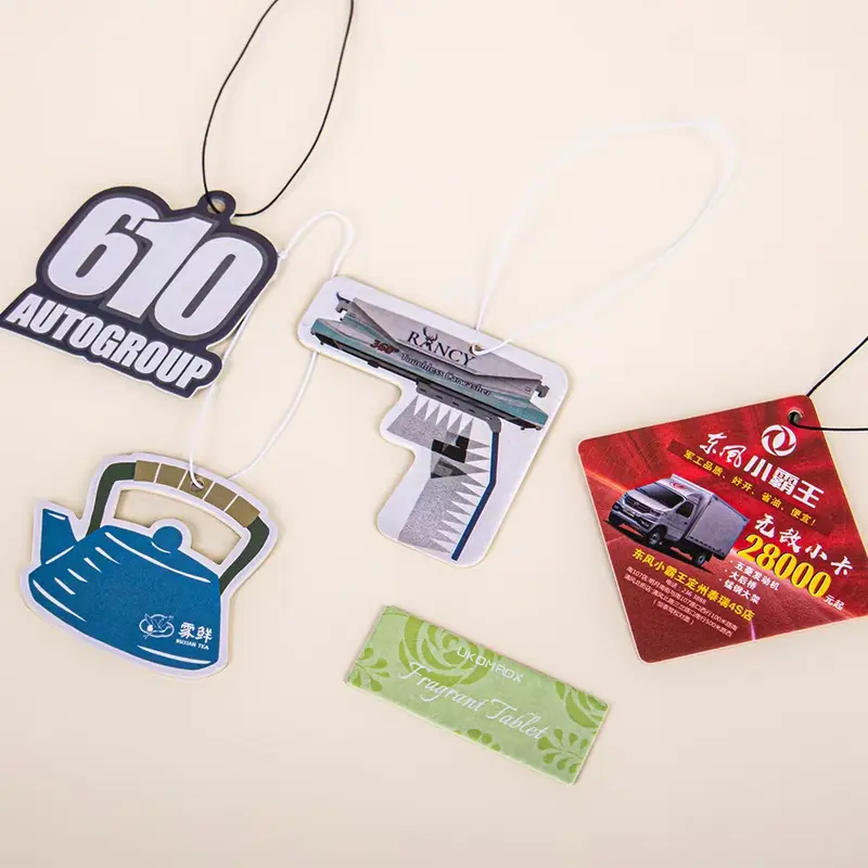 Custom paper air freshener — sublimation print, custom scent